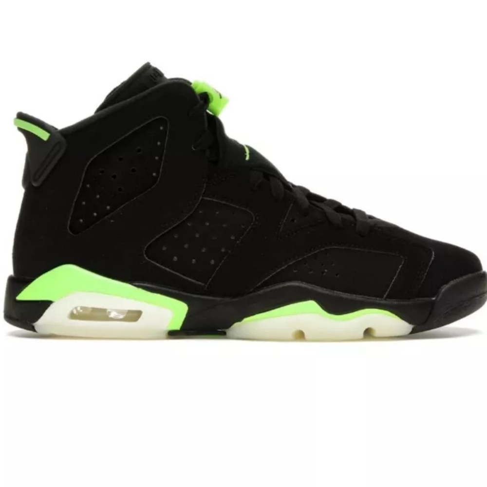 Air Jordan HOT! 6 Retro GS Electric Green #384665-003. Sz 6W/4.5Y. R2S!!